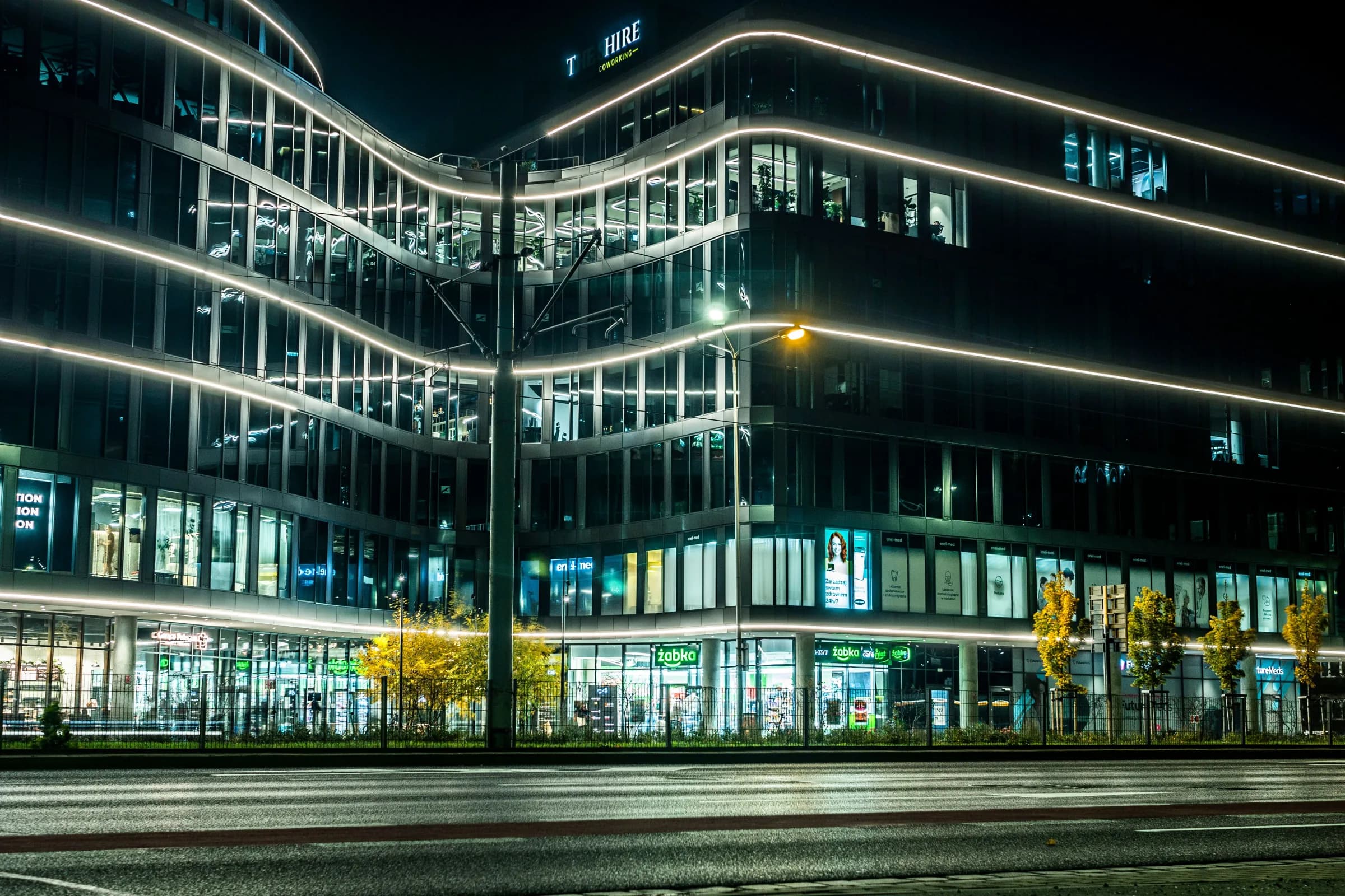 Temporary illustrative image of a modern commercial building exterior