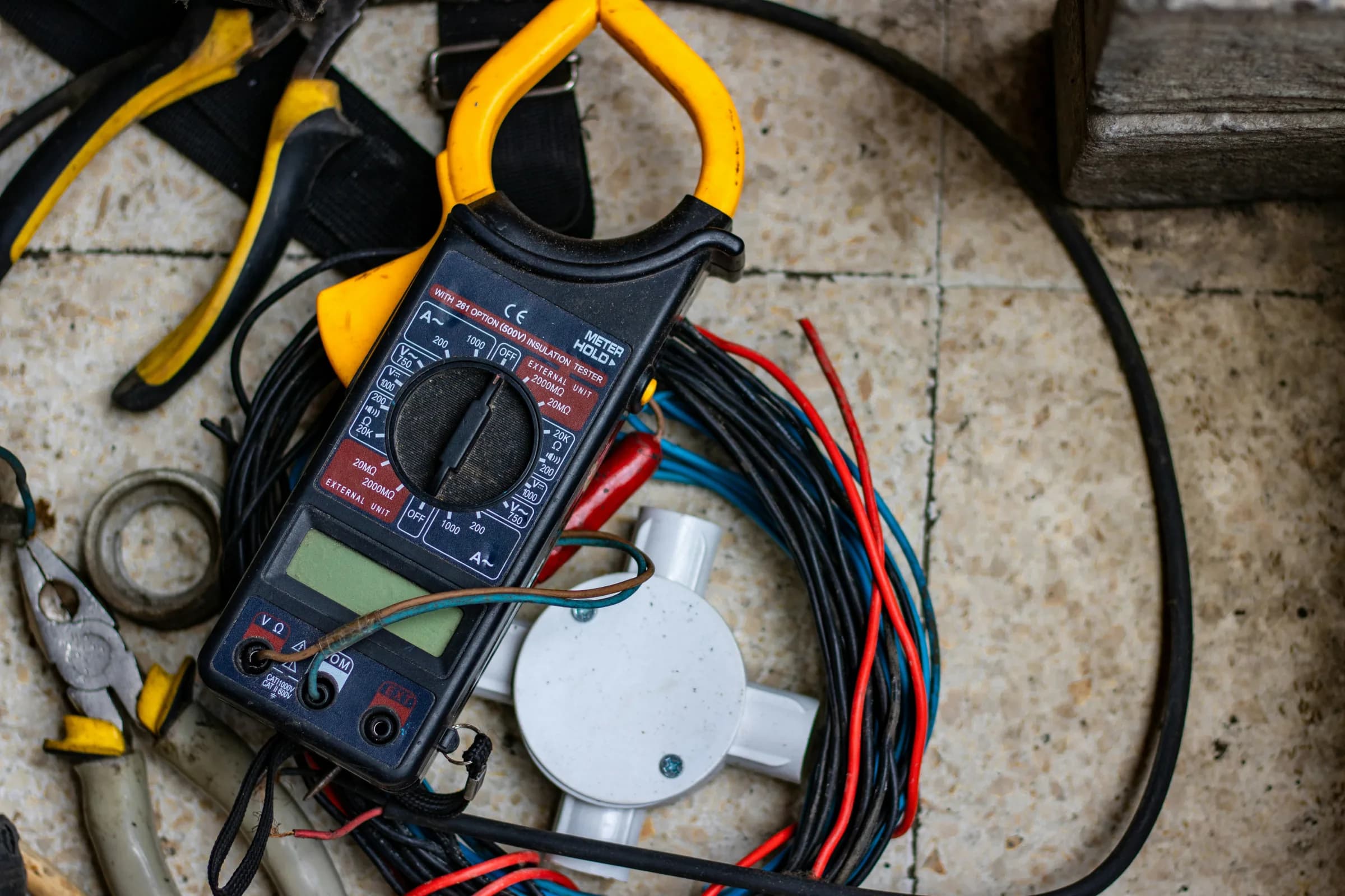 Temporary illustrative image of electrical testing tools used during a home inspection